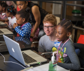 Students in computer lab